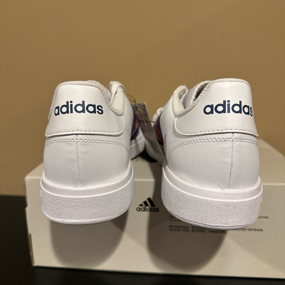 ADIDAS GRAND COURT BASE 2.0 WHITE SUPERSTAR TENNIS CASUAL Men’s Size 10 - Picture 3 of 5